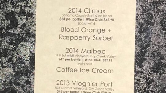 Wine and Ice Cream Pairings